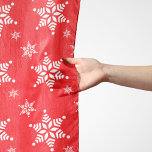 Snowflake Pattern, White Snowflakes, Snow, Red Scarf<br><div class="desc">Cute,  fun and adorable pattern with white snowflakes on red background. Modern and trendy gift,  perfect for the snow lover in your life.</div>