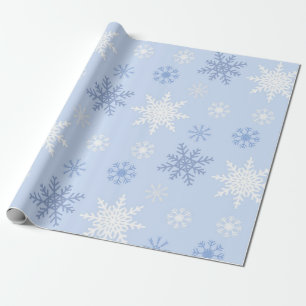 Snowflake pattern wrapping paper