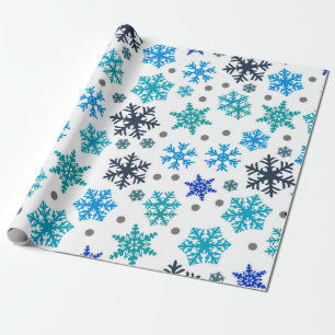 Snowflake Pattern Wrapping Paper