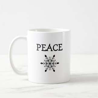Snowflake Peace Mug