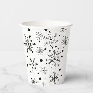 Snowflake Peace Mug Paper Cups