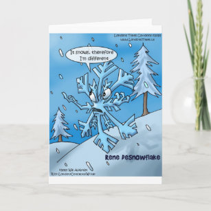 Snowflake Philosophers Funny Gifts Tees Cards Etc