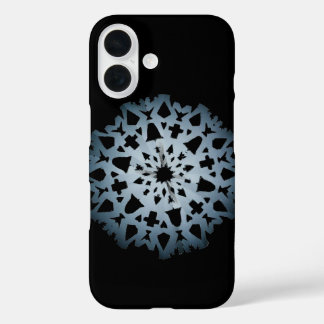 Snowflake phonecase (dark) iPhone 16 case
