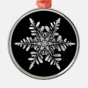 Snowflake Photo Ornament, 1-sided Metal Ornament