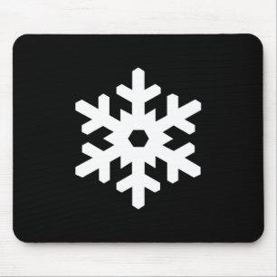 Snowflake Pictogram Mousepad