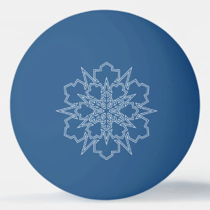 Snowflake Ping Pong Ball