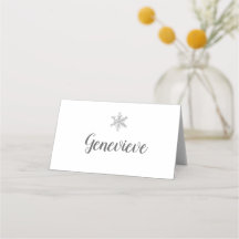 Snowflake Place Card