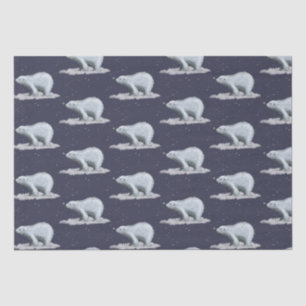 Snowflake Polar Bear Tissue Paper