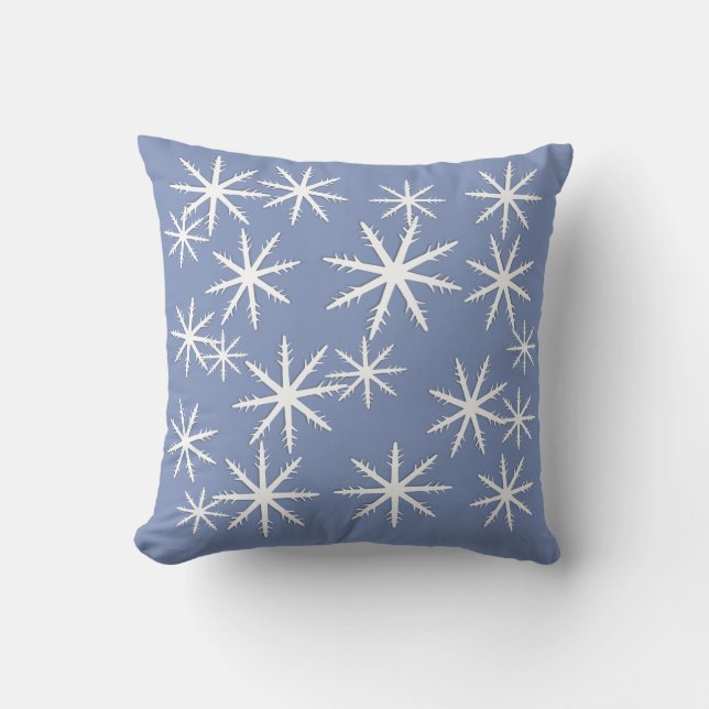 Snowflake  Print Cushion (Front)