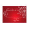Snowflake Red Elegance Response Card