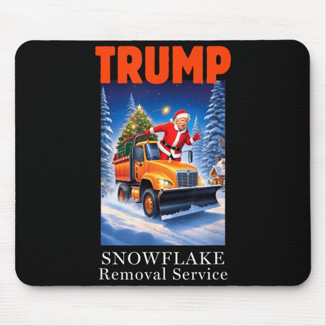 Snowflake Removal Service Conservative Christmas P Mouse Pad (Front)