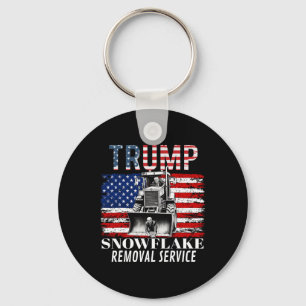 Snowflake Removal Service Funny Donald Trump 2024  Key Ring