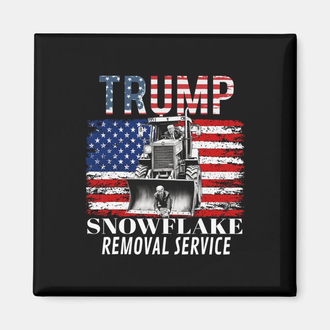 Snowflake Removal Service Funny Donald Trump 2024  Magnet (Front)