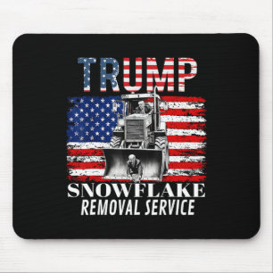 Snowflake Removal Service Funny Donald Trump 2024 Mouse Pad