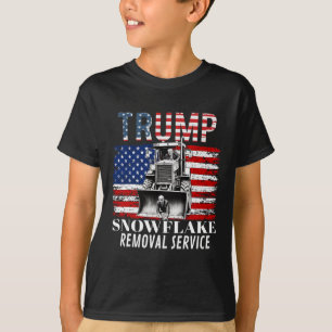 Snowflake Removal Service Funny Donald Trump 2024  T-Shirt