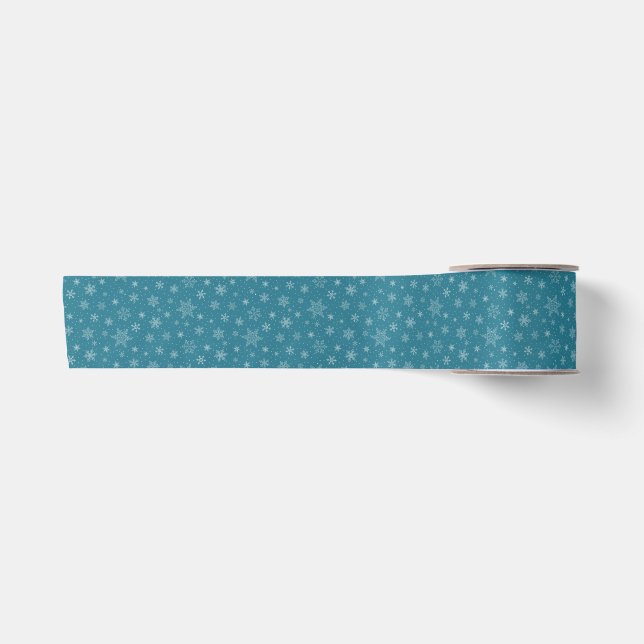 Snowflake ribbon satin ribbon (Front)