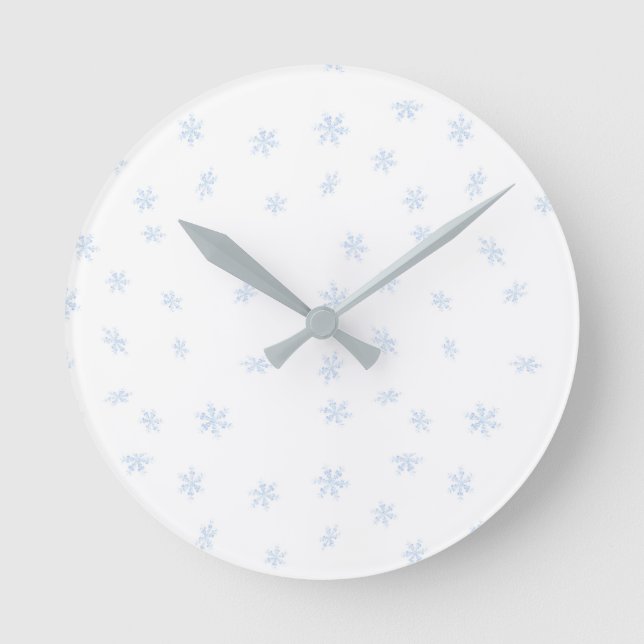 snowflake round clock (Front)