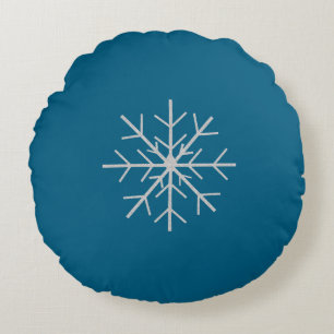 Snowflake round cushion