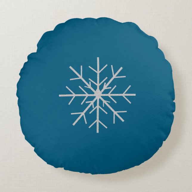 Snowflake  round cushion (Front)