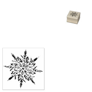 Snowflake Rubber Stamp