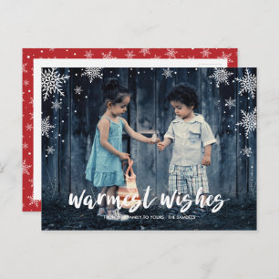 Snowflake Season Christmas Holiday Photo Postcard