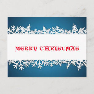 Snowflake Serenade Holiday Postcard