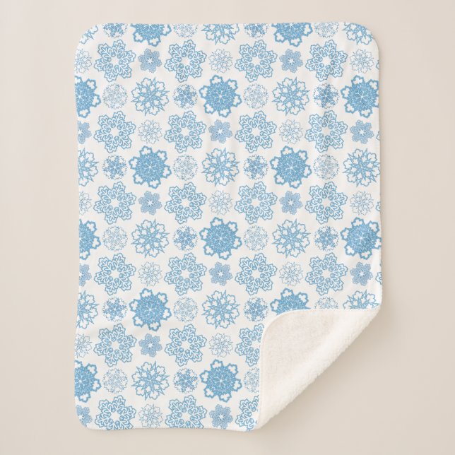 Snowflake Sherpa Blanket (Front)