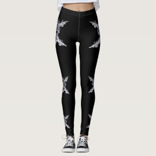 Snowflake ski skin leggings