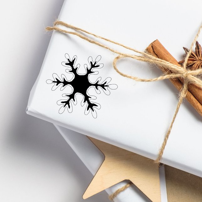 Snowflake Snow Christmas Holiday Rubber Stamp (Creator Uploaded)