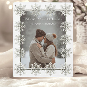 Snowflake Snow Much Love gift for him/her photo Plaque