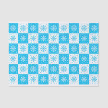 Snowflake & Snow Pattern (Blue)