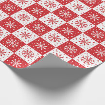 Snowflake & Snow Pattern (Red)