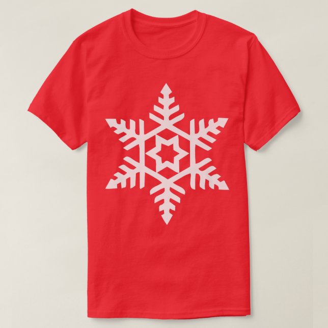 Snowflake Snow Winter  T-Shirt (Design Front)