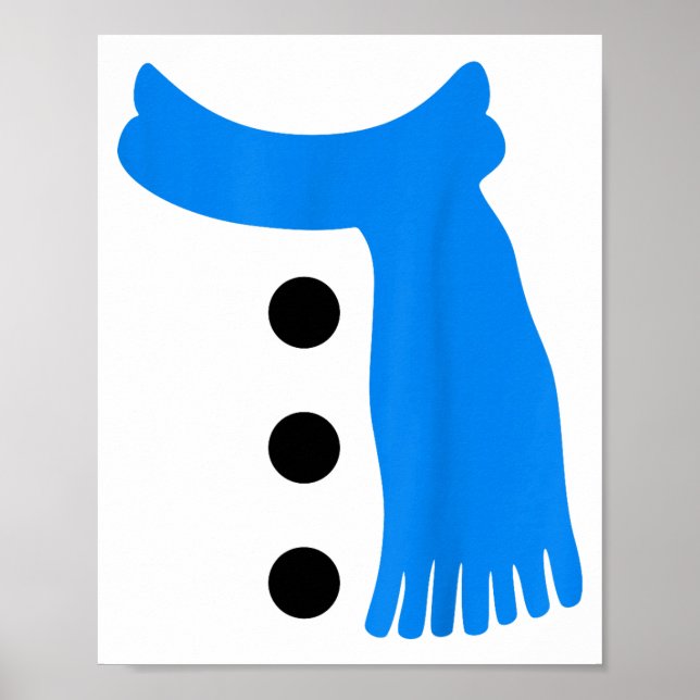 Snowflake Snowman Costumes Christmas Family Matchi Poster (Front)