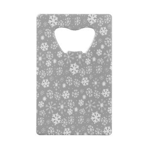 Snowflake Snowstorm In Silver Grey