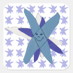 Snowflake Square Sticker