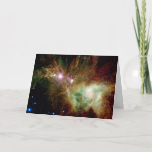 Snowflake Star Cluster Space NASA Holiday Card