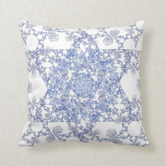 Snowflake Star of David Pillow