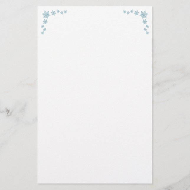 Snowflake Stationery (Front)