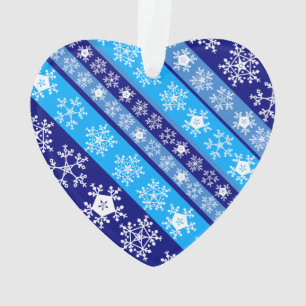 Snowflake Stripes Ornament