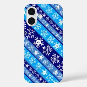 Snowflake Stripes Sherpa Blanket iPhone 16 Case