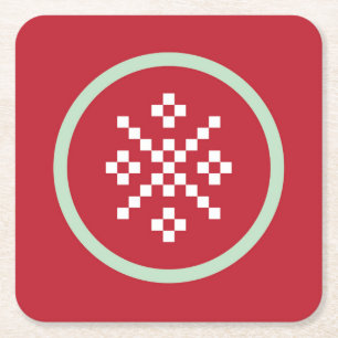 Snowflake Sweater Weather Coaster