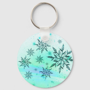 Snowflake swirl keychain