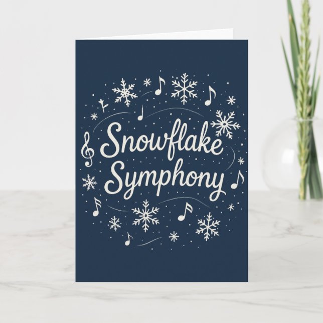 Snowflake Symphony  Card (Front)