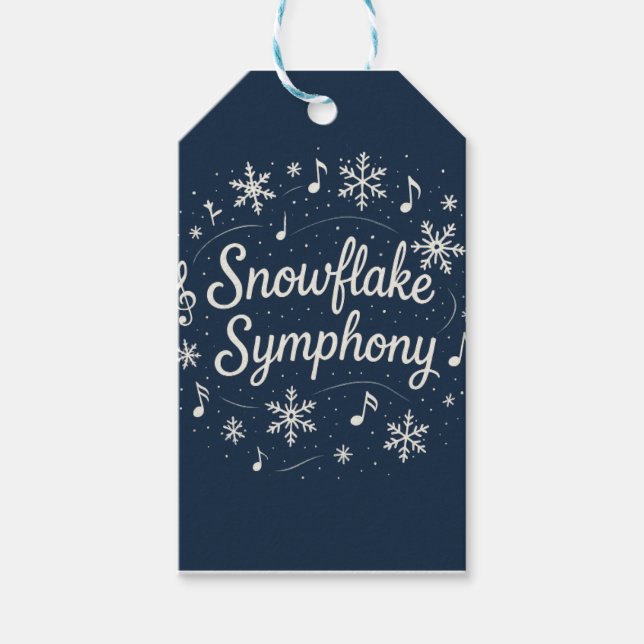 Snowflake Symphony  Gift Tags (Front)