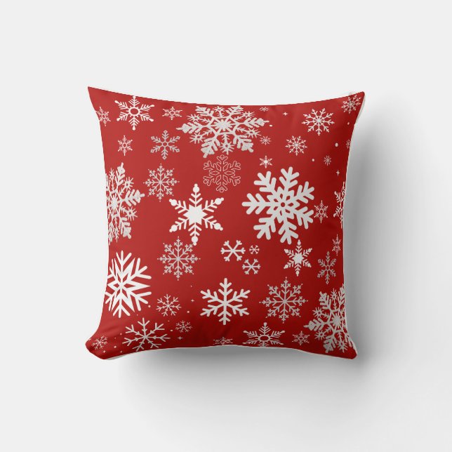 Snowflake Symphony Pillow (Front)