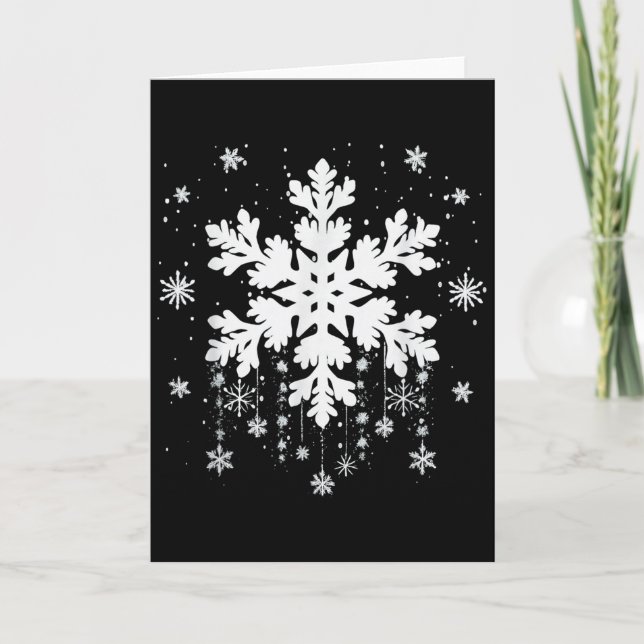 Snowflake Teacher Costume Matching Family Winter C Card (Front)