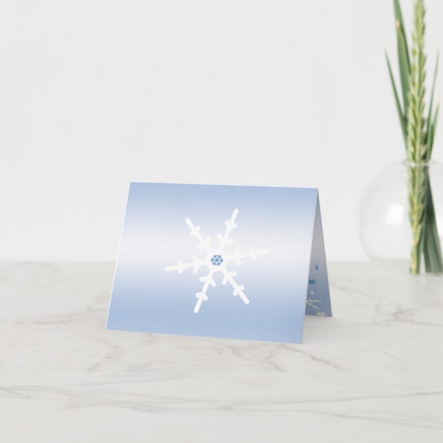 Snowflake Thank You Card (Front)