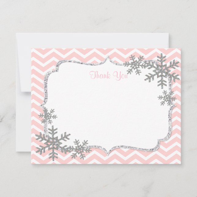 Snowflake Thank You Cards (Front)