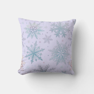 “Snowflake Throw Pillow